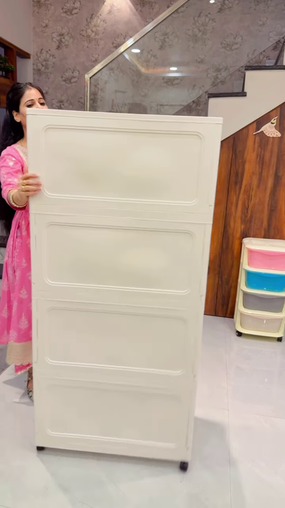 Multi-Tiered Modular Storage Cabinet for Organized Home Living