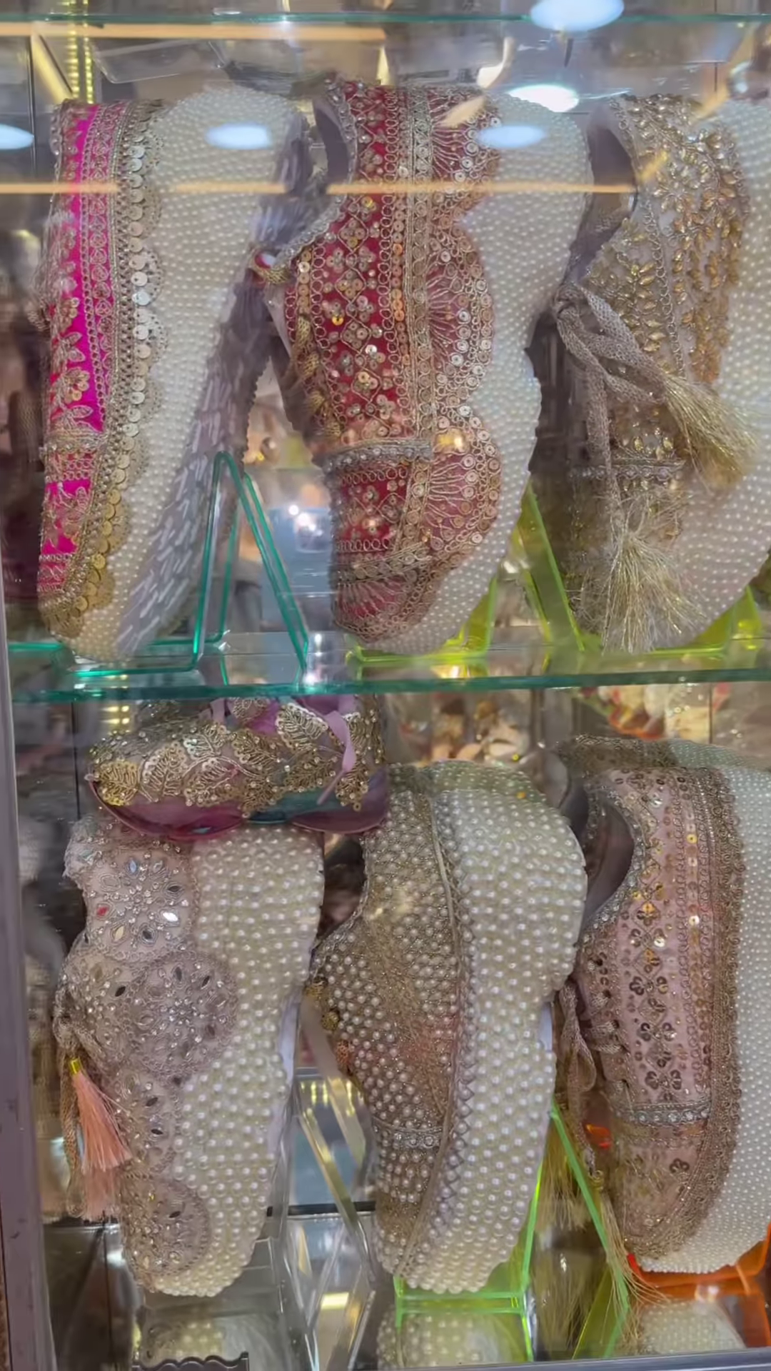 Luxury Heavily Embellished Pearl and Sequin Platform Juttis